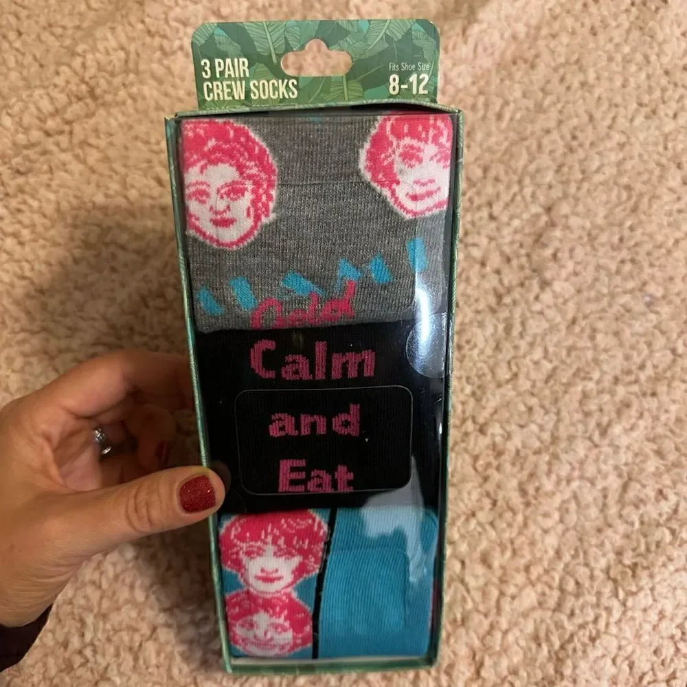 Golden girls sock set, 3 pairs